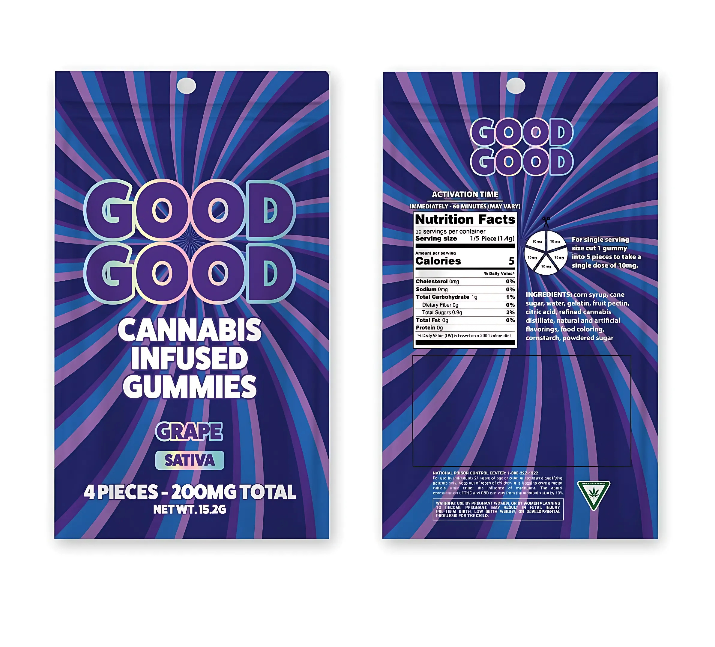 Photograph of product: Good Good- Grape- 200mg