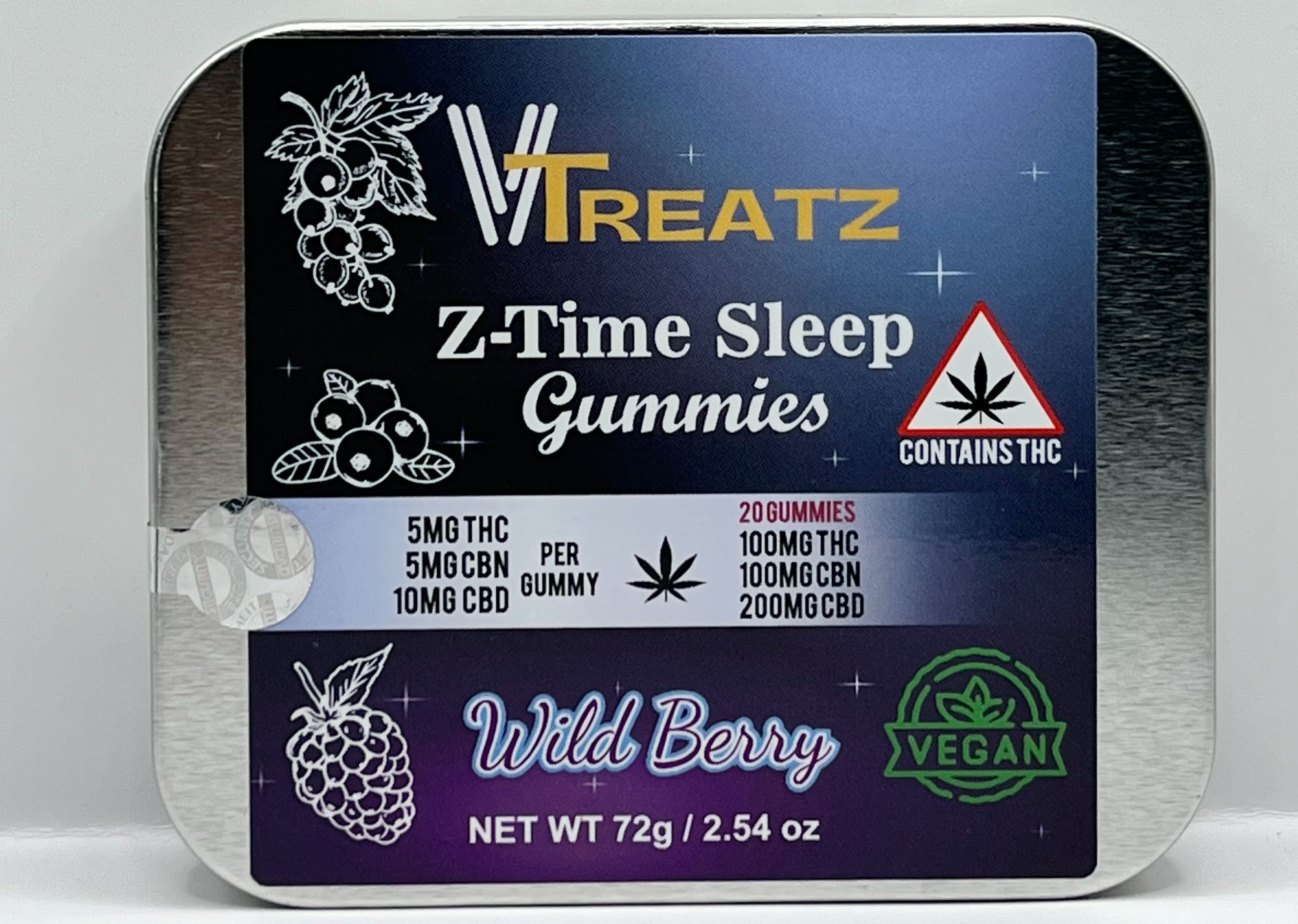 Photograph of product: Z-Time Wild Berry Sleep Gummies 100mg