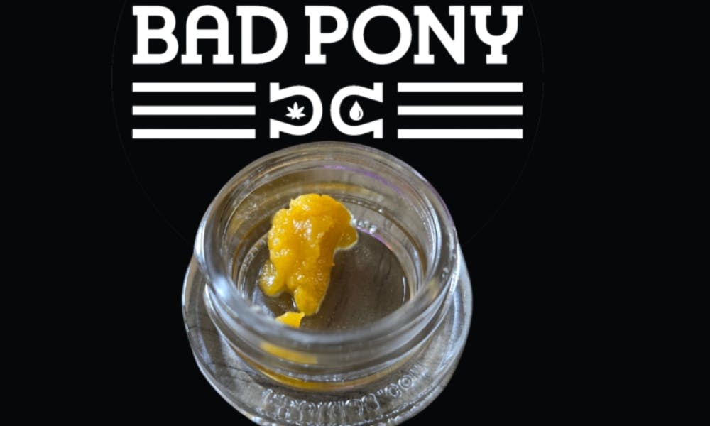 Photograph of product: BAD PONY - ROMULAN CAKE LIVE BADDER 1G HYBRID