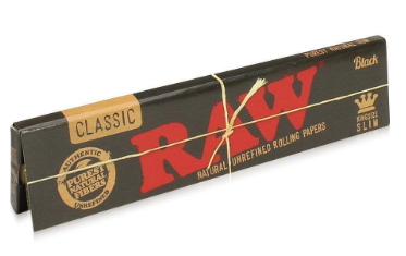 Photograph of product: RAW Black Kingsize Slim Papers