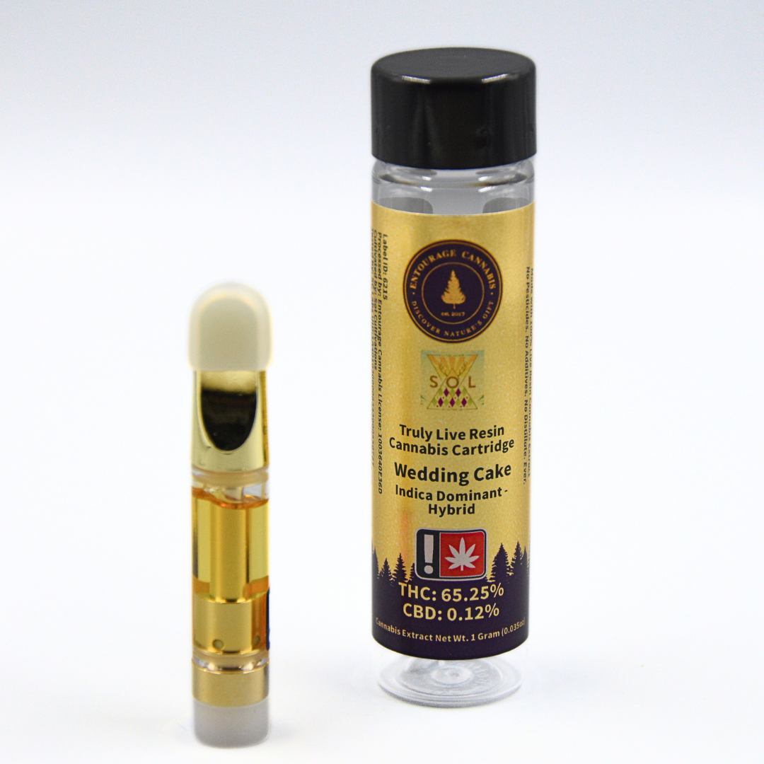 Photograph of product: Entourage - Wedding Cake - 510 Truly Live Resin Cartridge