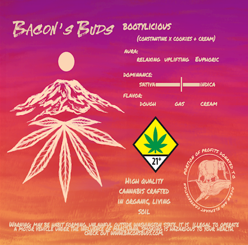 Photograph of Product: Bacon's Buds - Bootylicious - Flower - 3.5g