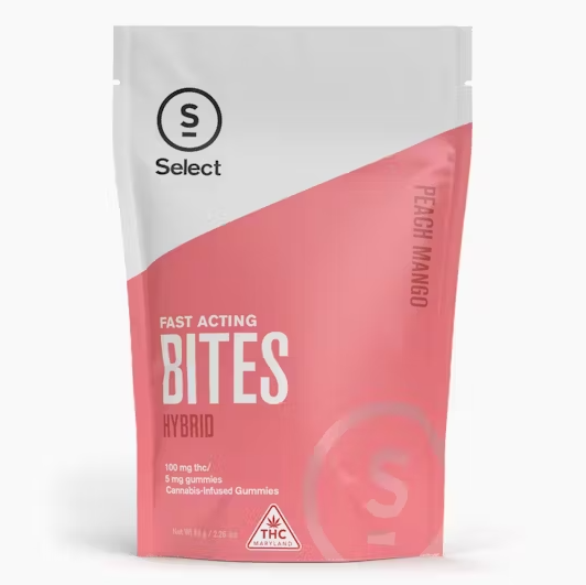 Photograph of product: Peach Mango Nano Bites 5mg x 20ct