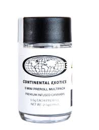 Photograph of product: Continental Exotics 5 Pack- 0.5G(2.5G) Guava Gelato