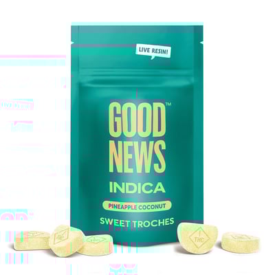 Photograph of product: Pineapple Coconut | 10mg Live Resin Troches | 10pk