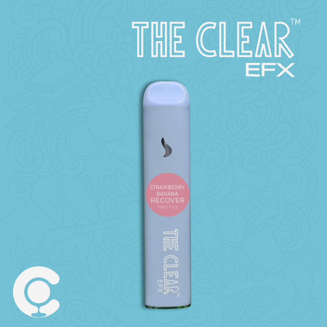Photograph of product: The Clear EFX Recover Strawberry Banana 2:1 All-In-One 1000mg Vape