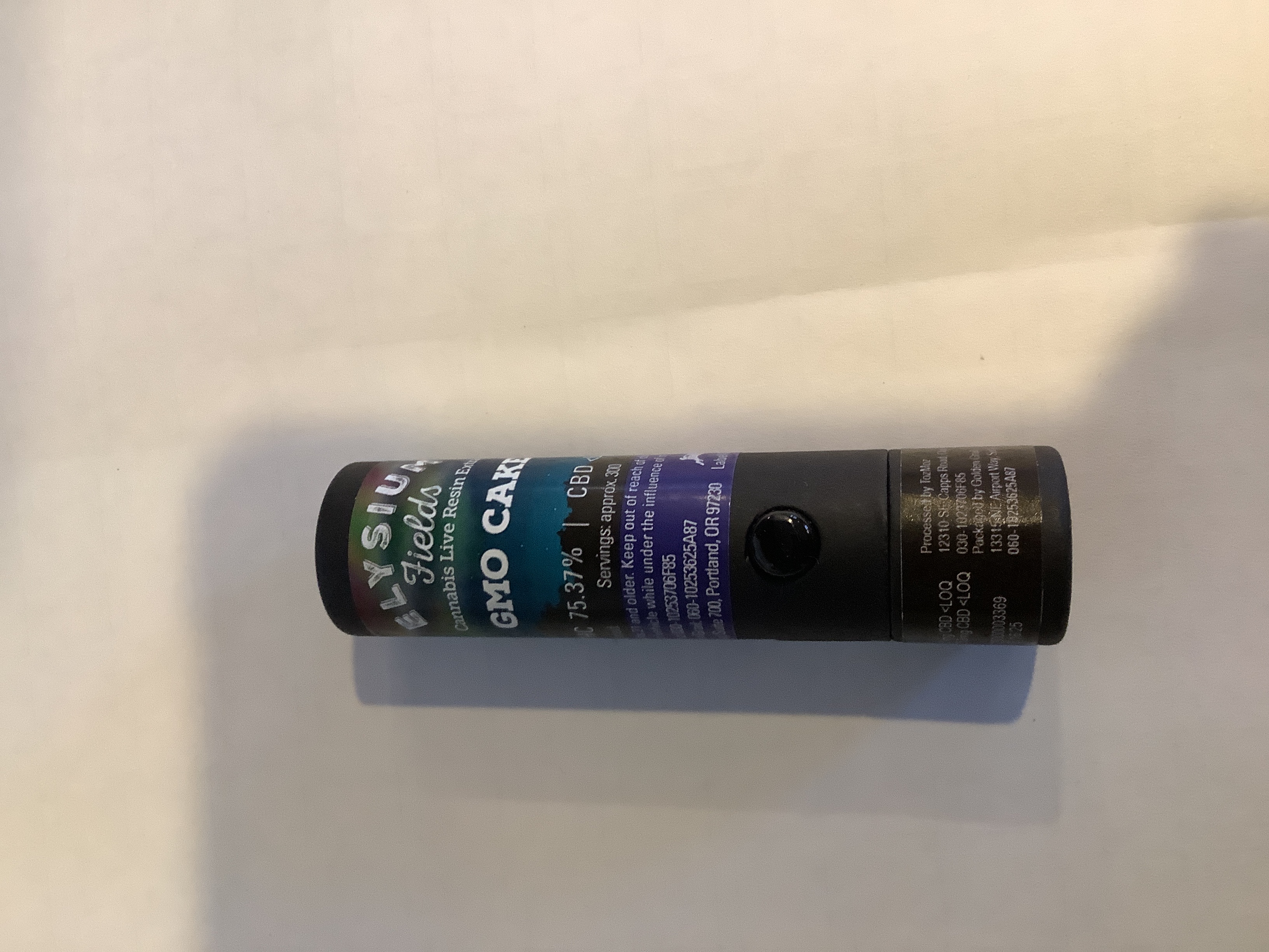 Photograph of product: Elysium Fields | BLACK LABEL GMO CAKE Cartridge | 1g