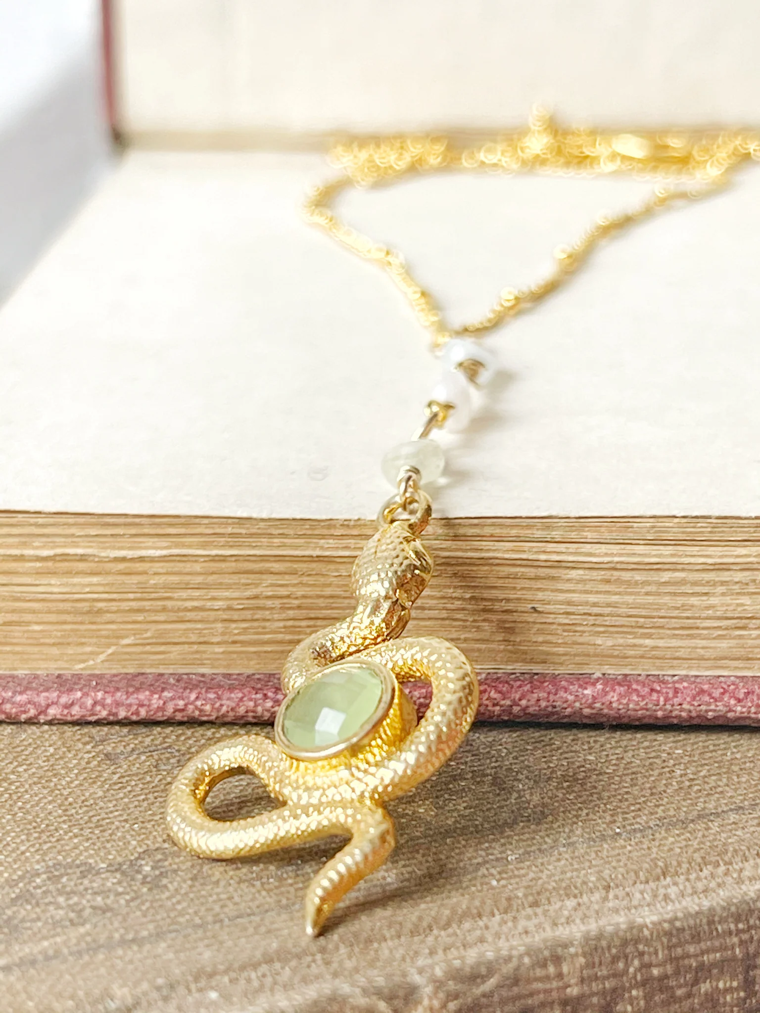 Photograph of product: Dainty Snake Necklace