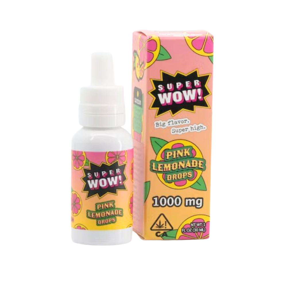 Photograph of product: Super Wow Pink Lemonade Drops TH-oui:1000mg  $49