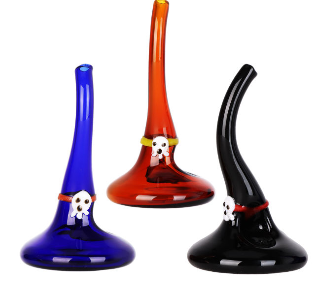 Photograph of product: Witch's Hat Glass Hand Pipe | 4" | Colors Vary | A1481
