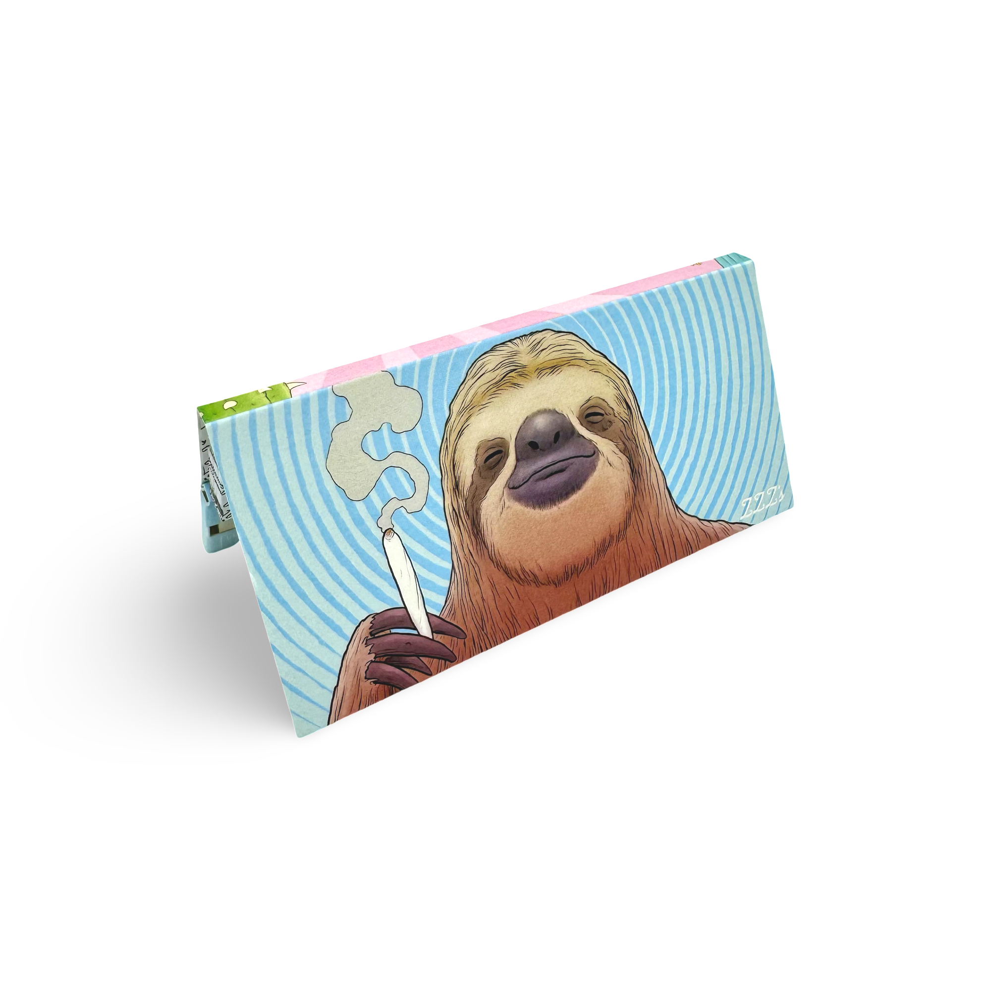 Photograph of product: KING SIZE "SAMUEL THE SLOTH" SLIM PAPERS AND TIPS