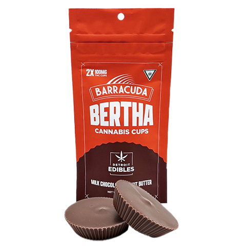 Photograph of product: Barracuda Big Bertha Peanut Butter Cups (200mg TH-oui)