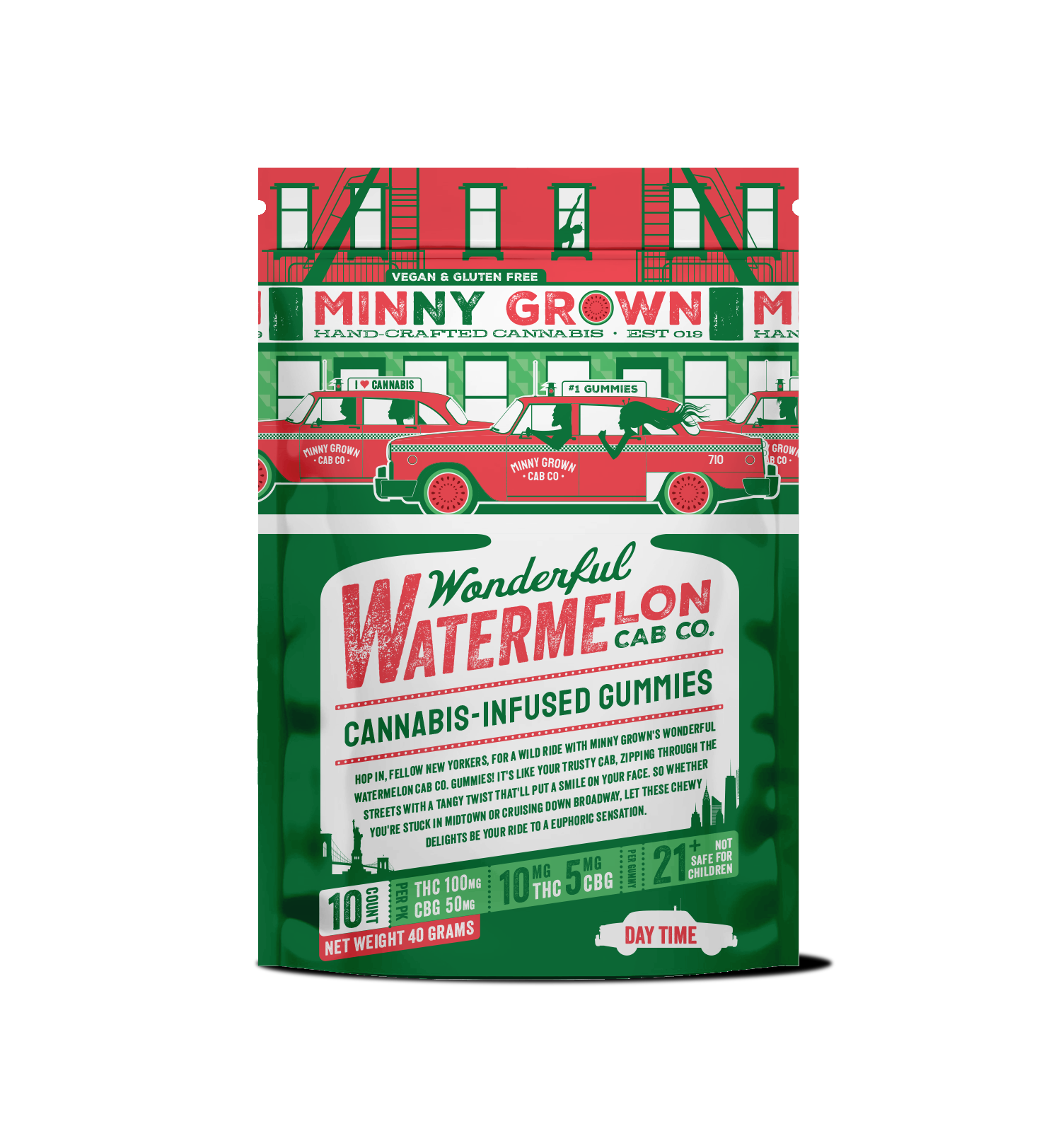 Photograph of product: 383 Minny Grown 100mg + CBG Gummy - Watermelon