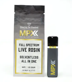 Photograph of product: MPX Dirty River Live Rosin Bar Disposable 500mg