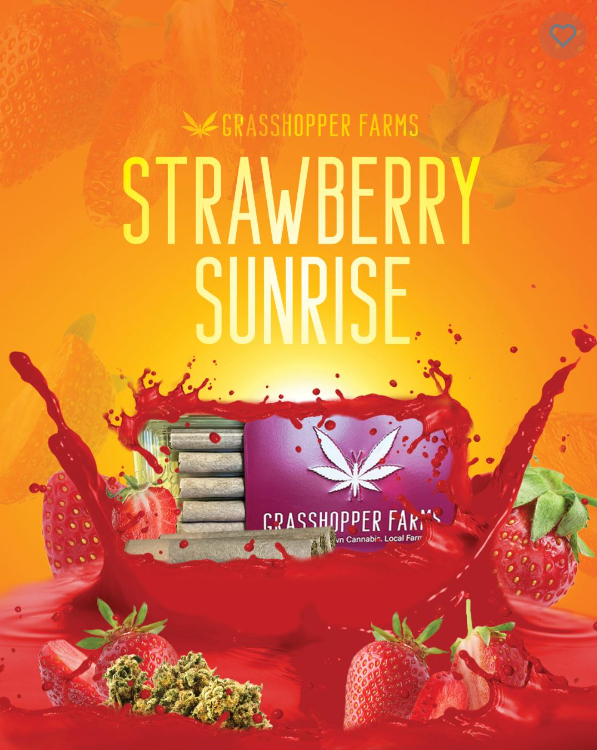 Photograph of product: Strawberry Sunrise - Pre-roll