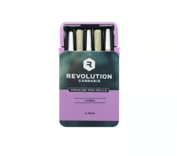Photograph of product: REVOLUTION - THE GLOVE PRE-ROLLS (5PK) (2.5G) (H)