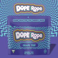 Photograph of product: Dope Rope | Grape Trip | 200mg | Gummies