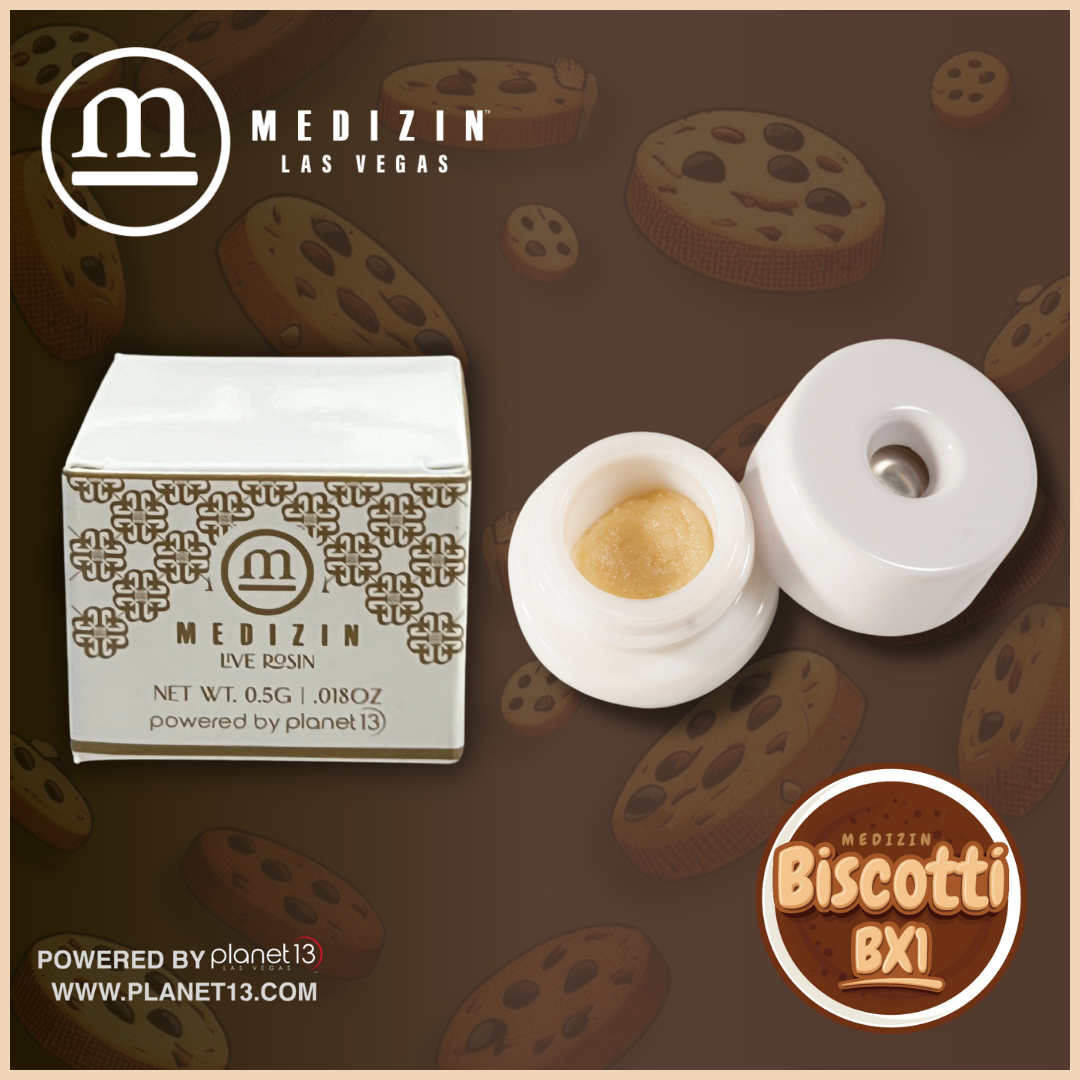 Photograph of product: Biscotti BX1 .5g Live Rosin