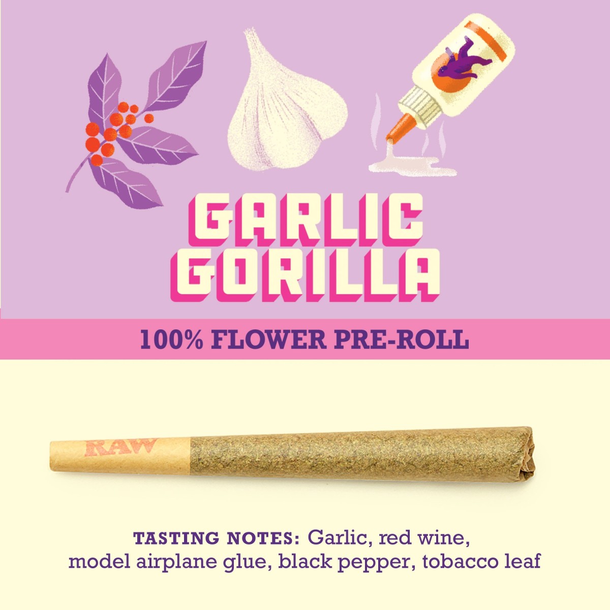Photograph of product: Garlic Gorilla | 1g PreRoll