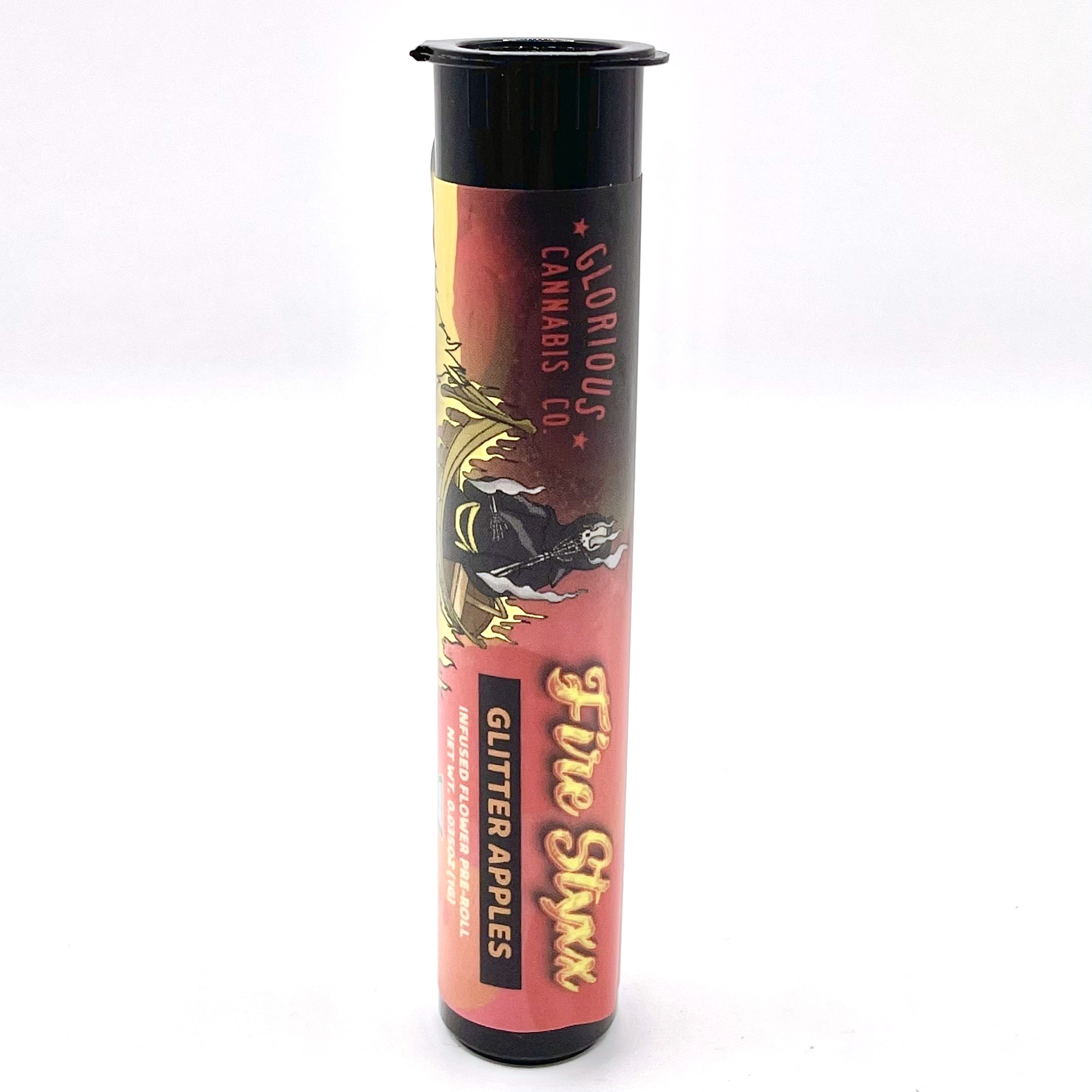 Photograph of product: GLORIOUS | GLITTER APPLES | FIRE STYX | TH-ouiA INFUSED | PRE ROLL