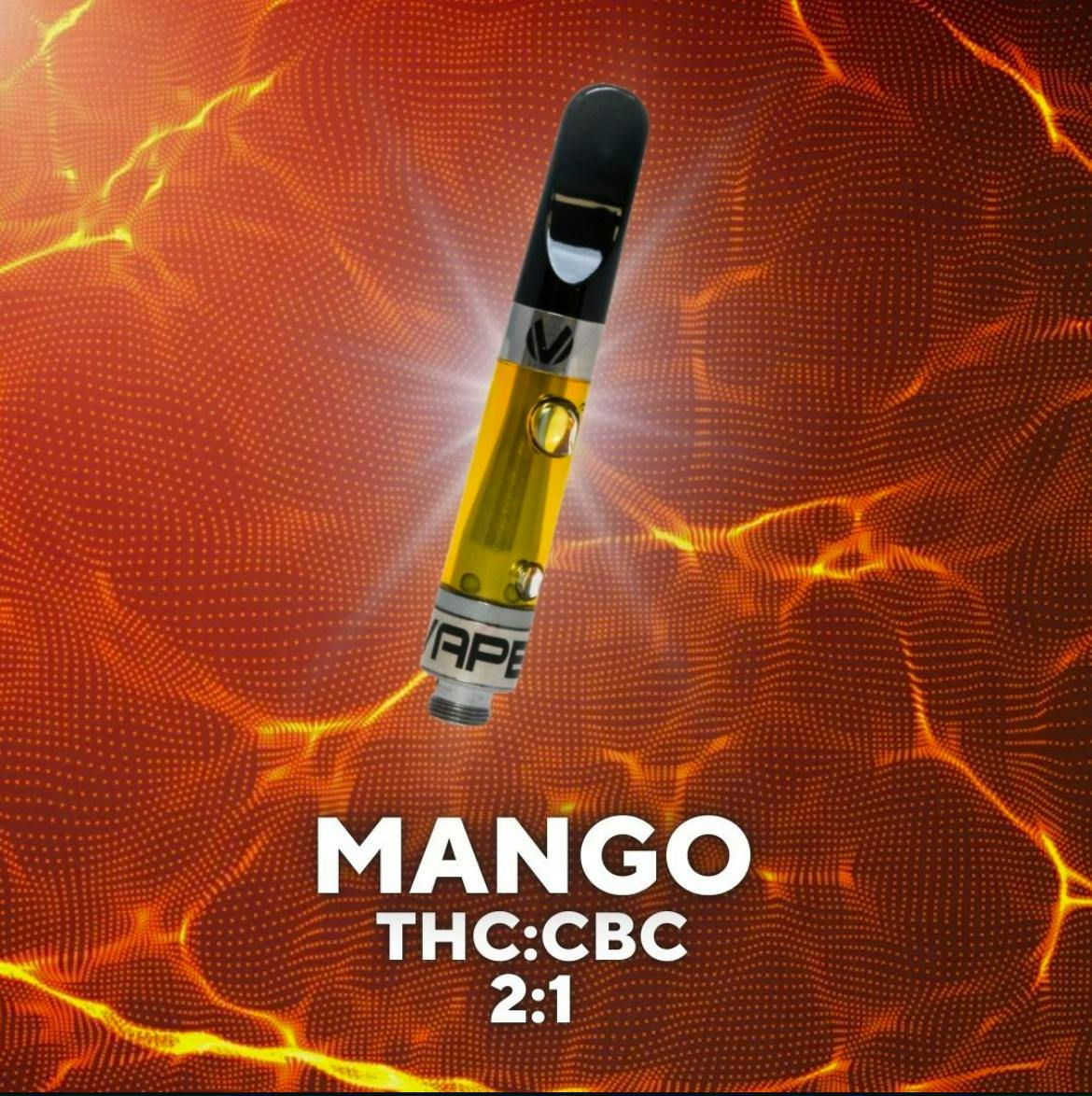Photograph of product: Mango 2:1 TH-oui:CBC Vape Cartridge | 1g - 