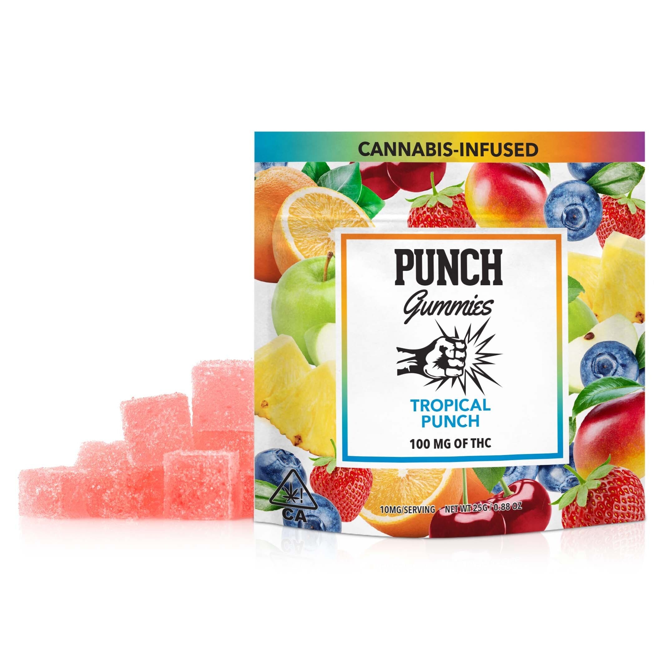 Photograph of product: Gummies - Tropical Punch - 100mg