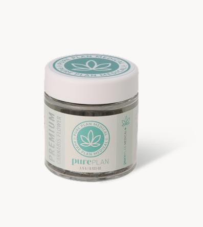 Photograph of product: Pure Plan Black Amber Whole Flower - 3.5g