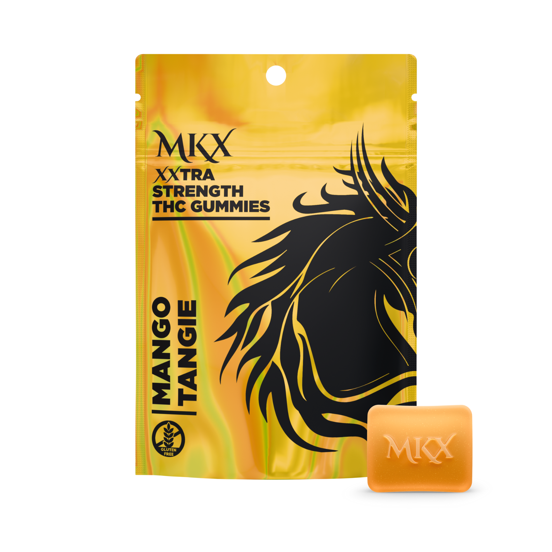 Photograph of product: MKX - Mango Tangie Gummies 200mg | 10/$40