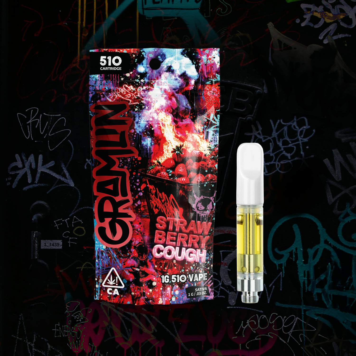 Photograph of Product: 510 CART - STRAWBERRY COUGH (1G)