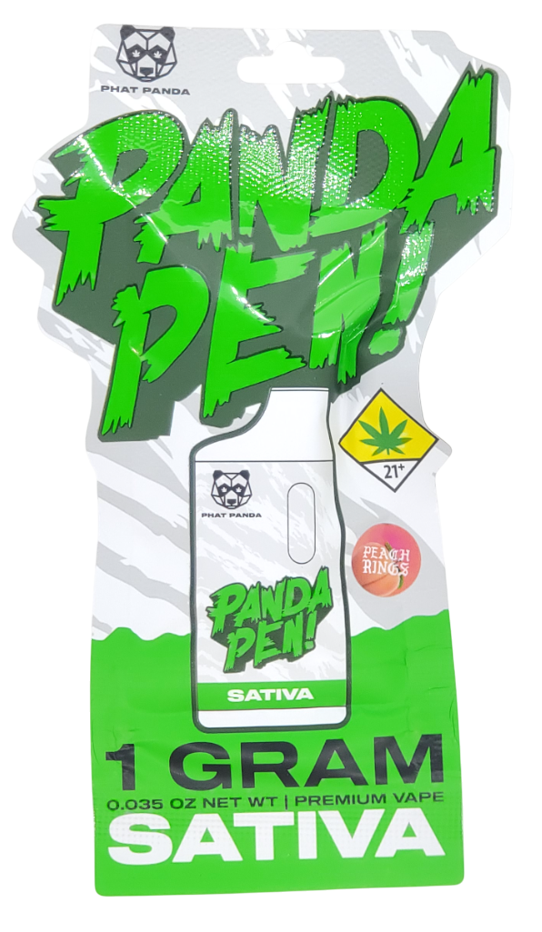 Photograph of product: Phat Panda VAPE Peach Ringz Disp 1g