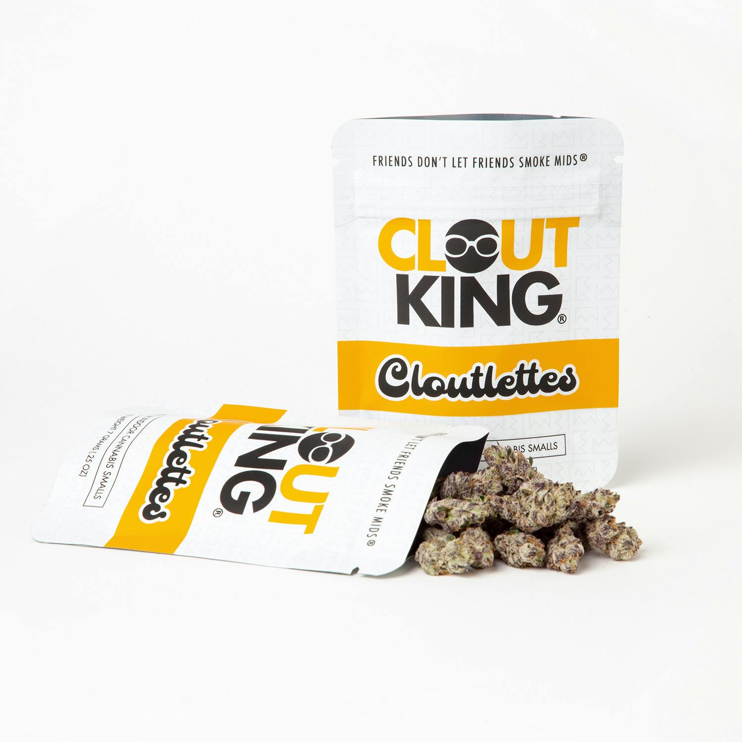 Photograph of product: Clout King Cloutlettes Pre Pack Flower (Small Buds) Clout Loops - 7g