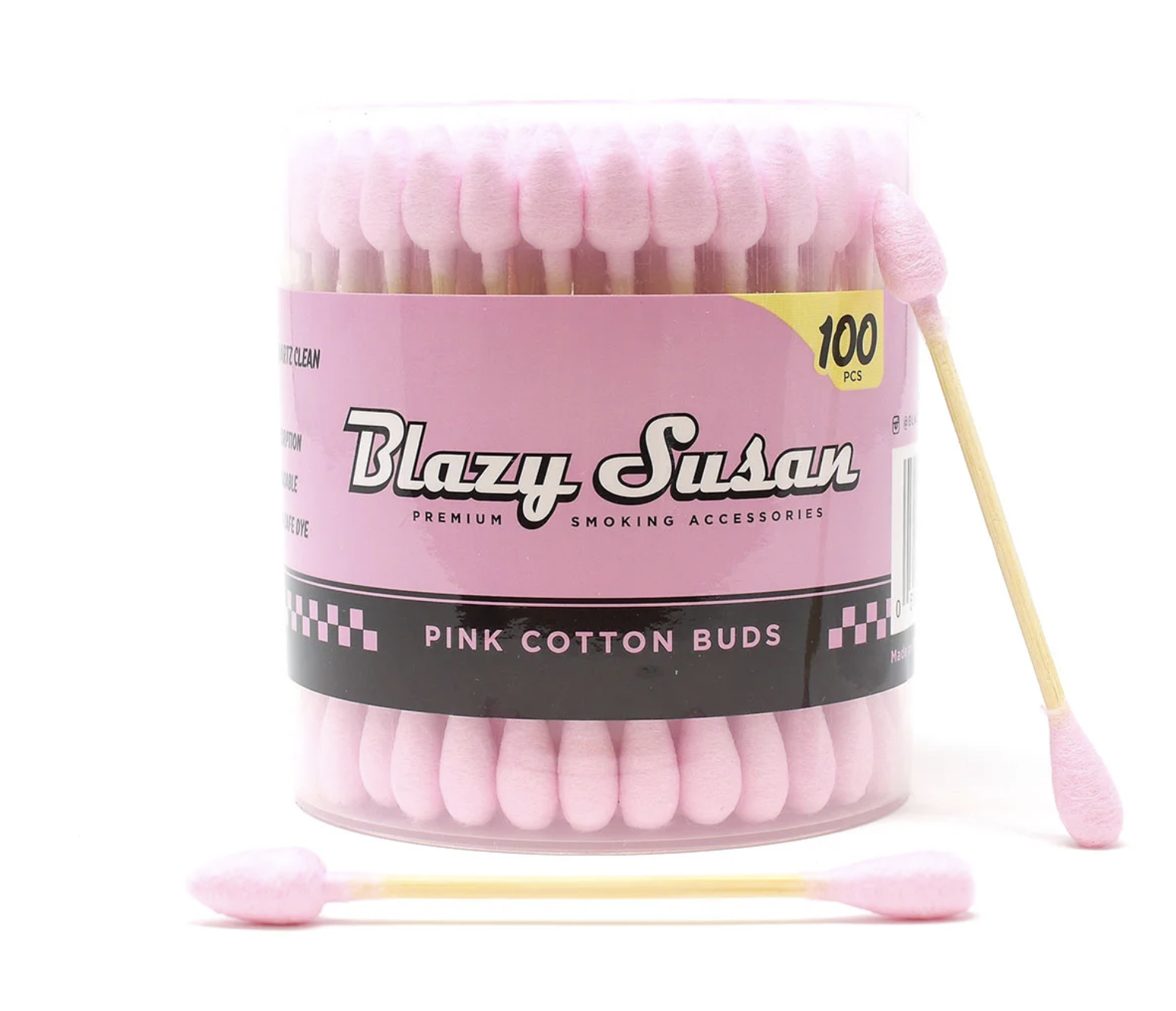 Photograph of product: BLAZY SUSAN PINK COTTON BUDS 100PK