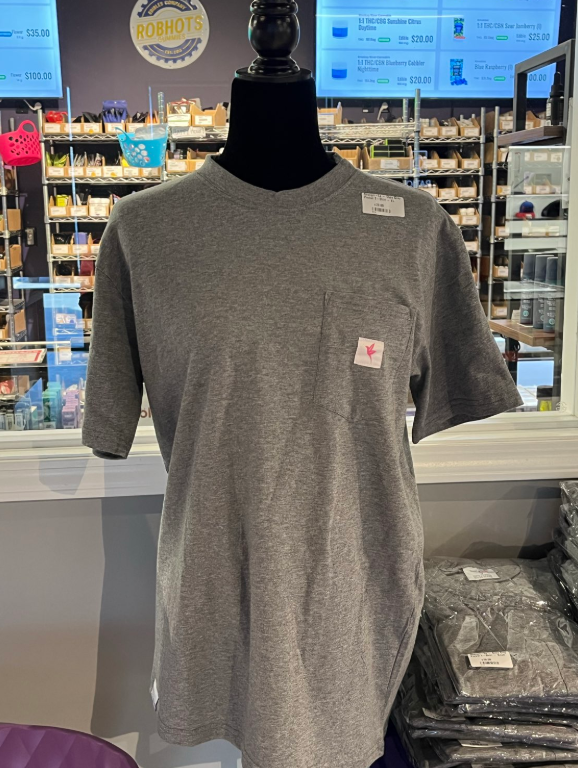 Photograph of product: Shangri-La - Slate Grey Pocket T-Shirt - XXL