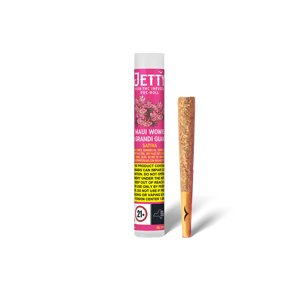 Photograph of product: Jetty High TH-oui Infused Preroll Maui Wowie x Grandi Guava 1g