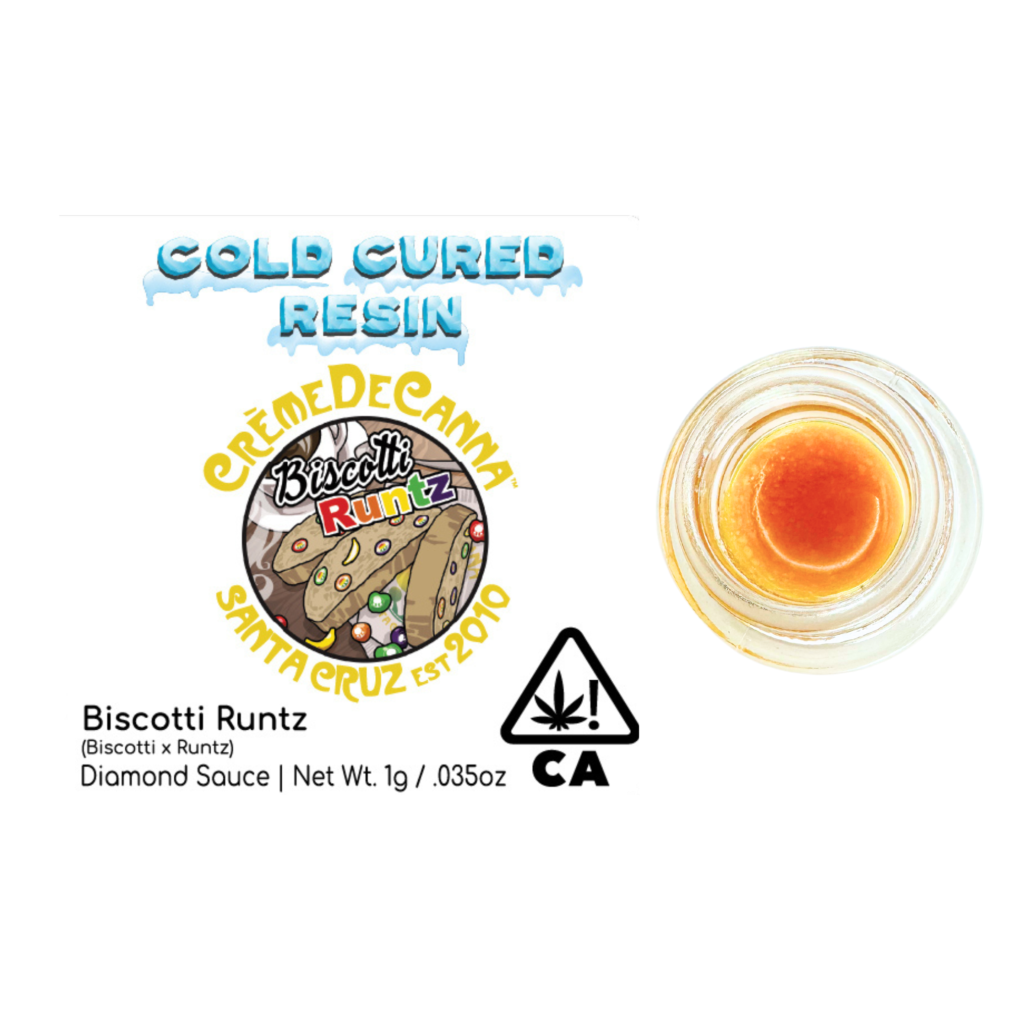 Photograph of product: Creme De Canna - Larry OG - Cold Cured Resin Diamond Sauce