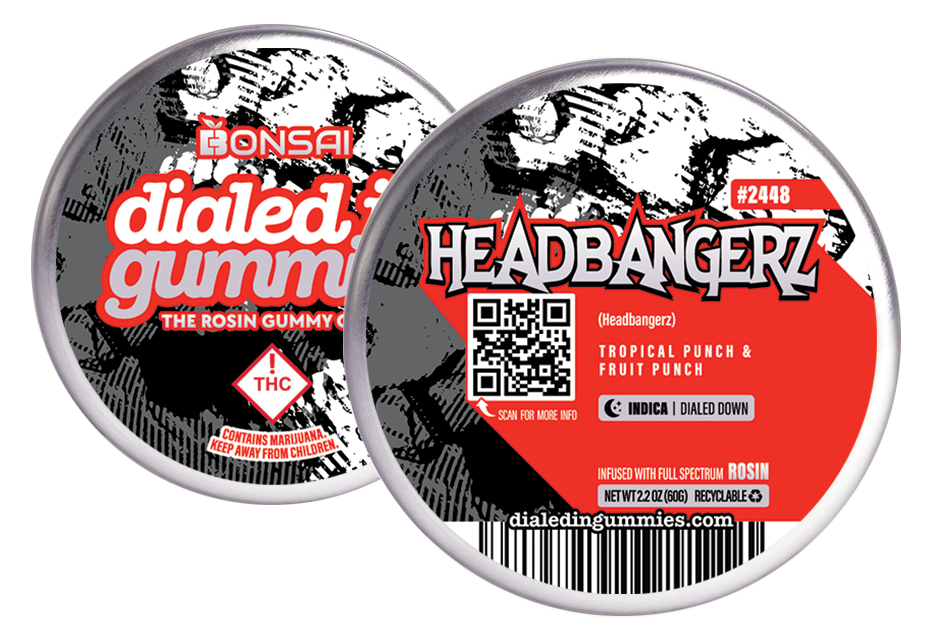 Photograph of product: Dialed-In - (I) - Headbangerz Gummies - Batch 2448