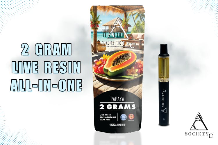 Photograph of product: Society C | Papaya 2g Live Resin Disposable