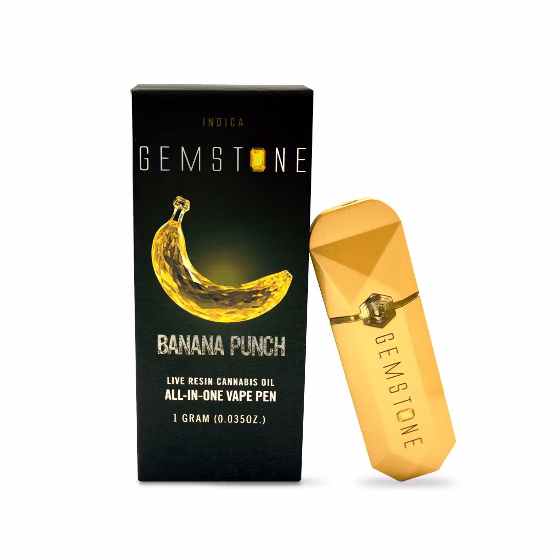 Photograph of product: Gemstone | Banana Punch AIO Vape 1g | Oui'd