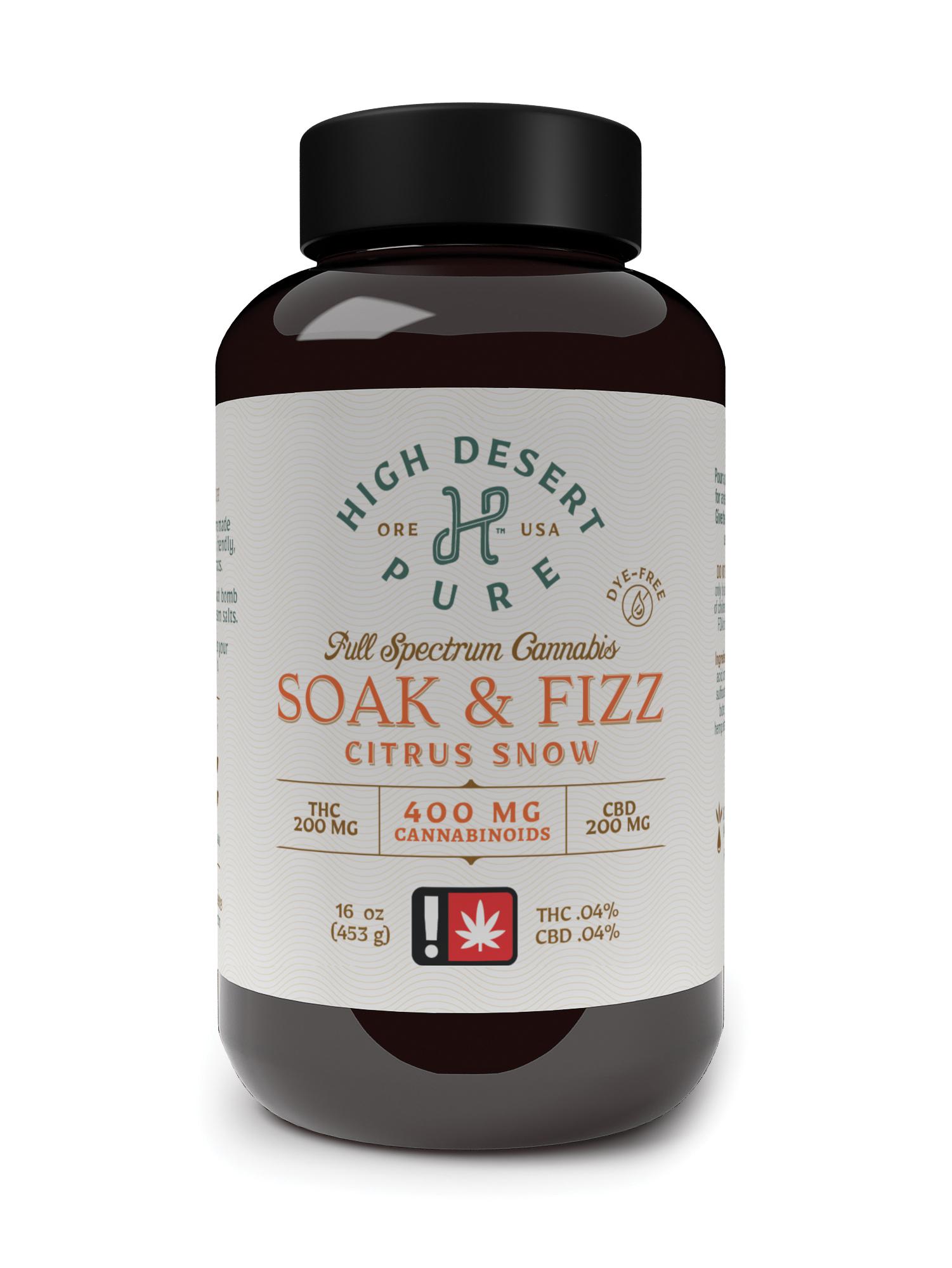 Photograph of product: Soak & Fizz - High Desert Pure - Citrus Snow Soaking Salts