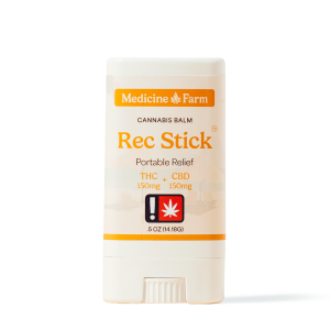 Photograph of product: Medicine Farm Botanicals 0.5oz 1:1 TH-oui:CBD REC STICK Portable Relief Oui'd-Infused Stick