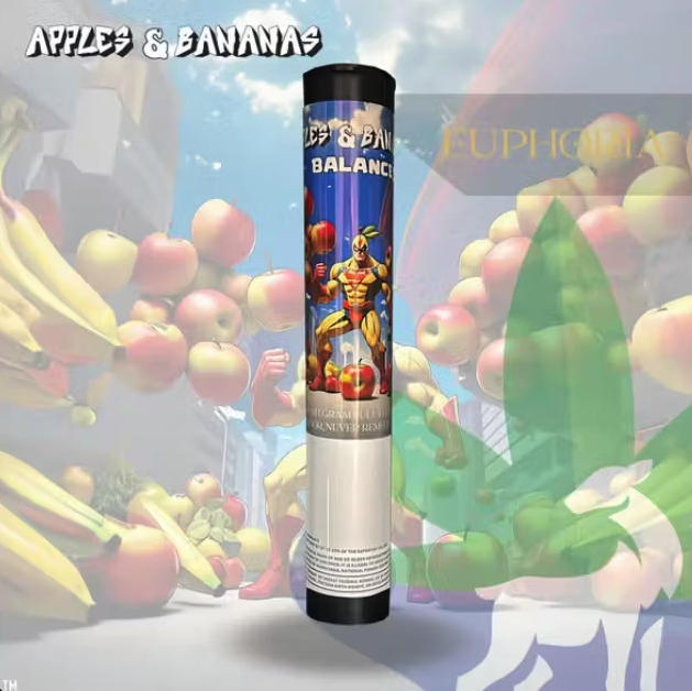 Photograph of product: Euphoria Single Full Flower PreRoll - Apples and Bananas