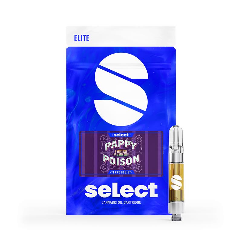 Photograph of product: Elite Terpologist Pappy Poison Cartridge 0.8g