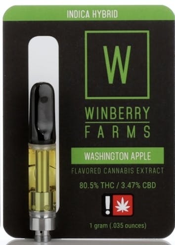 Photograph of product: Winberry 1G Distillate Cartridge - Washington Apple