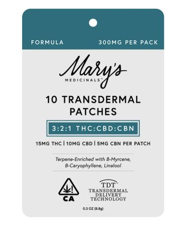 Photograph of product: 10PK - FORMULA (3:2:1) - PATCH (TH-oui:CBD:CBN)