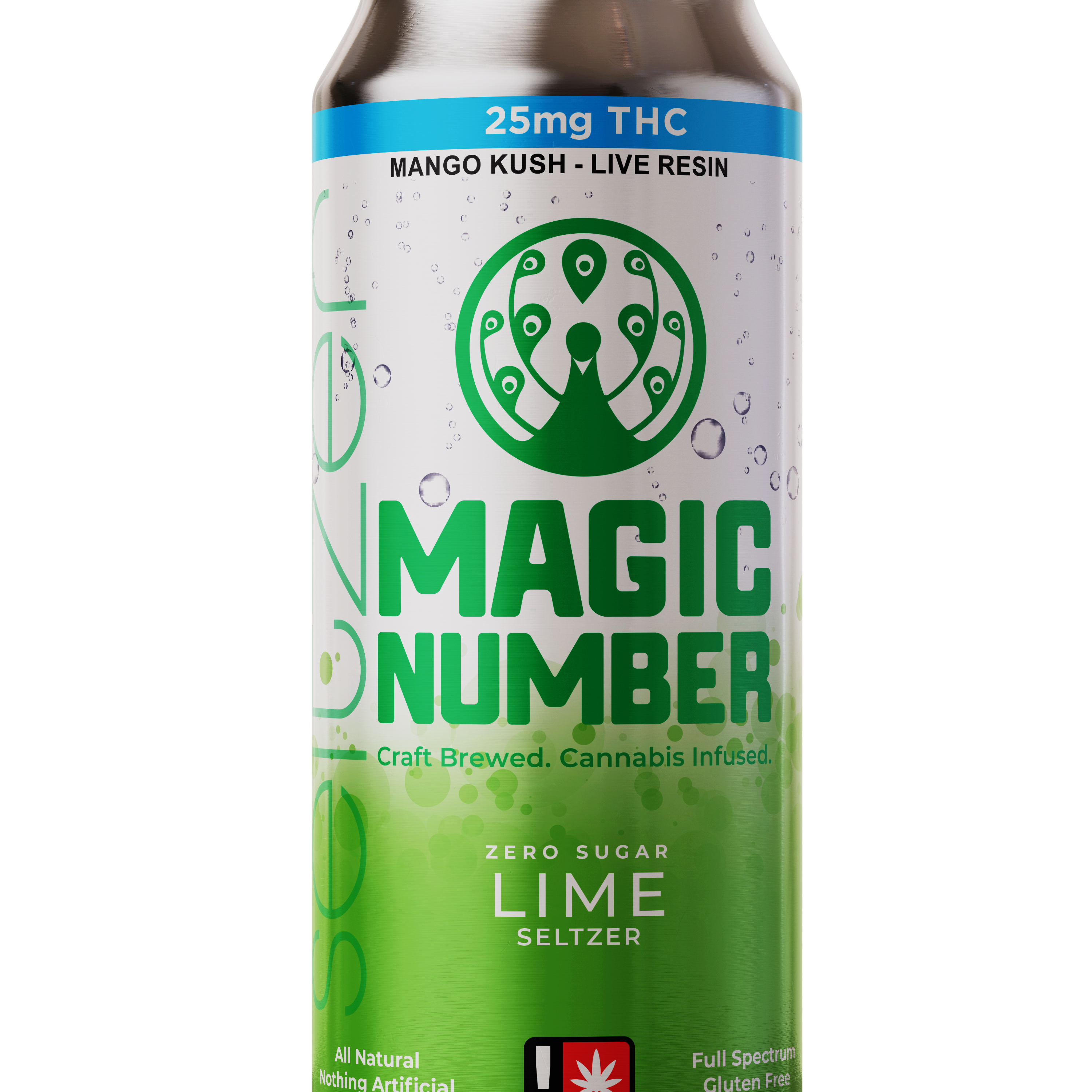 Photograph of product: Lime 100mg Live Resin infused Seltzer (H)