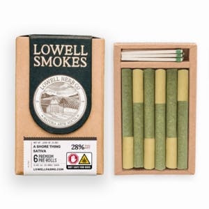Photograph of product: Lowell Herb Co. | Pre-Roll Pack | A Shore Thing | 6pk/3.5g
