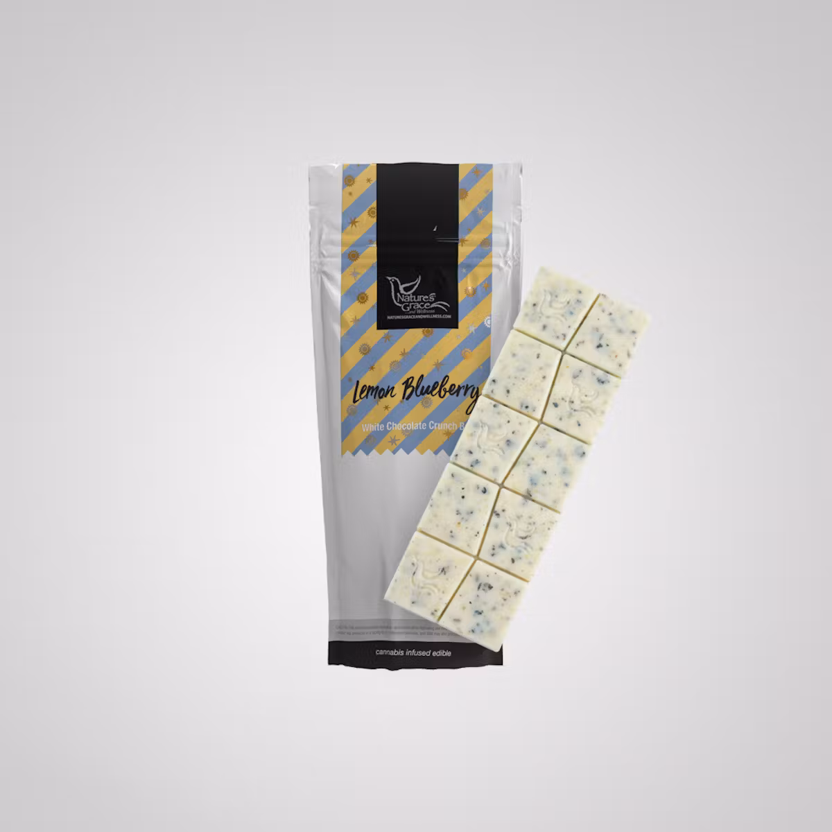 Photograph of product: Lemon Blueberry Crunch Bar | White Chocolate