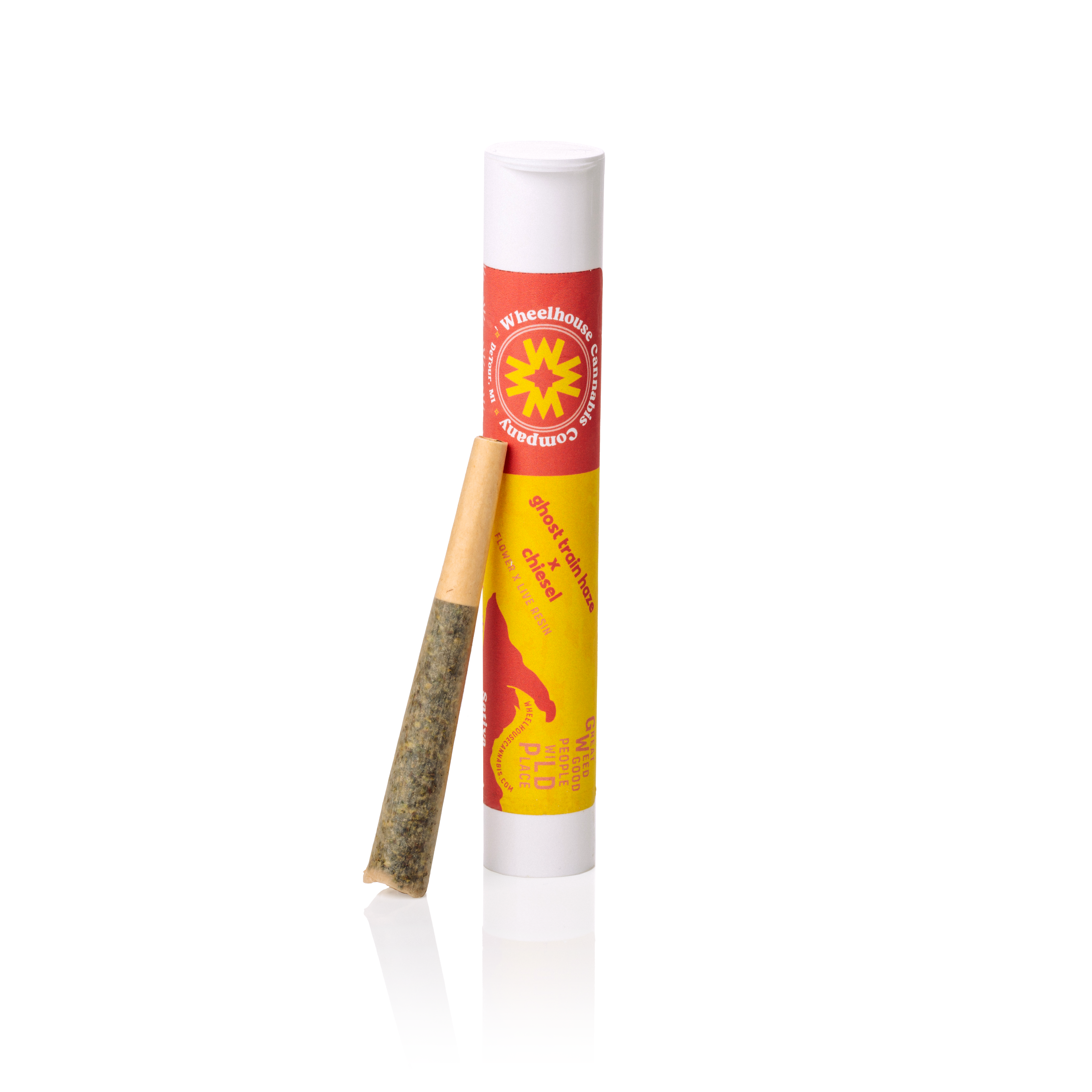 Photograph of product: Wheelhouse Ghost Train Haze x Chiesel 1g Infused Pre-Roll