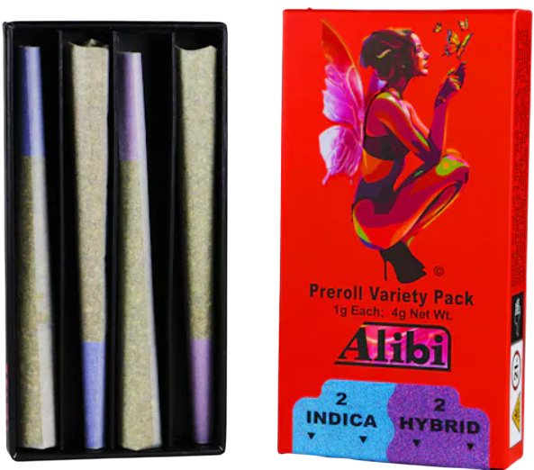 Photograph of product: Caramel Cream x Cherry Diesel - Pre-Roll Combo 4 Pack (4.0g)