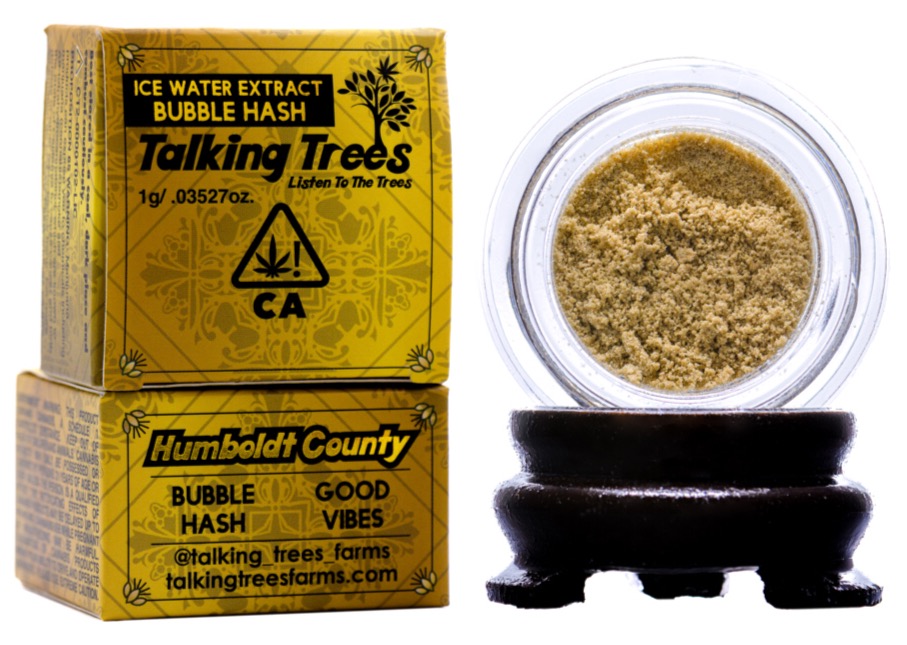 Photograph of product: Strawberry Vanilla Sherbet Bubble Hash